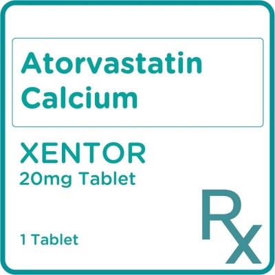 XENTOR Atorvastatin Calcium 20mg 1 Tablet [Prescription Required]
