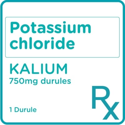 KALIUM Potassium Chloride 750mg 1 Durule [PRESCRIPTION REQUIRED]