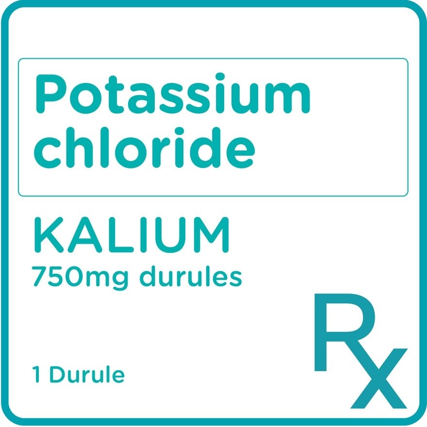 Potassium Chloride 750mg 1 Durule [PRESCRIPTION REQUIRED]