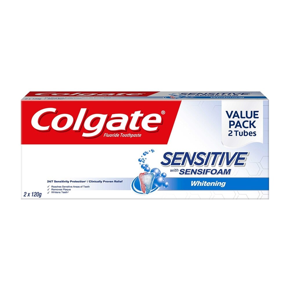 Sensitive with Sensifoam Toothpaste 120g Twin Pack