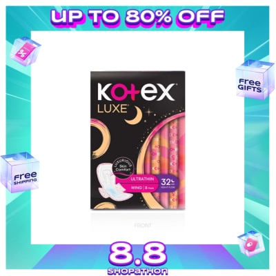KOTEX Luxe Ultrathin Overnight 32cm 8 pads