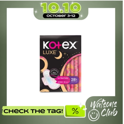 KOTEX Luxe Ultrathin Day N Night 28cm 8 pads image