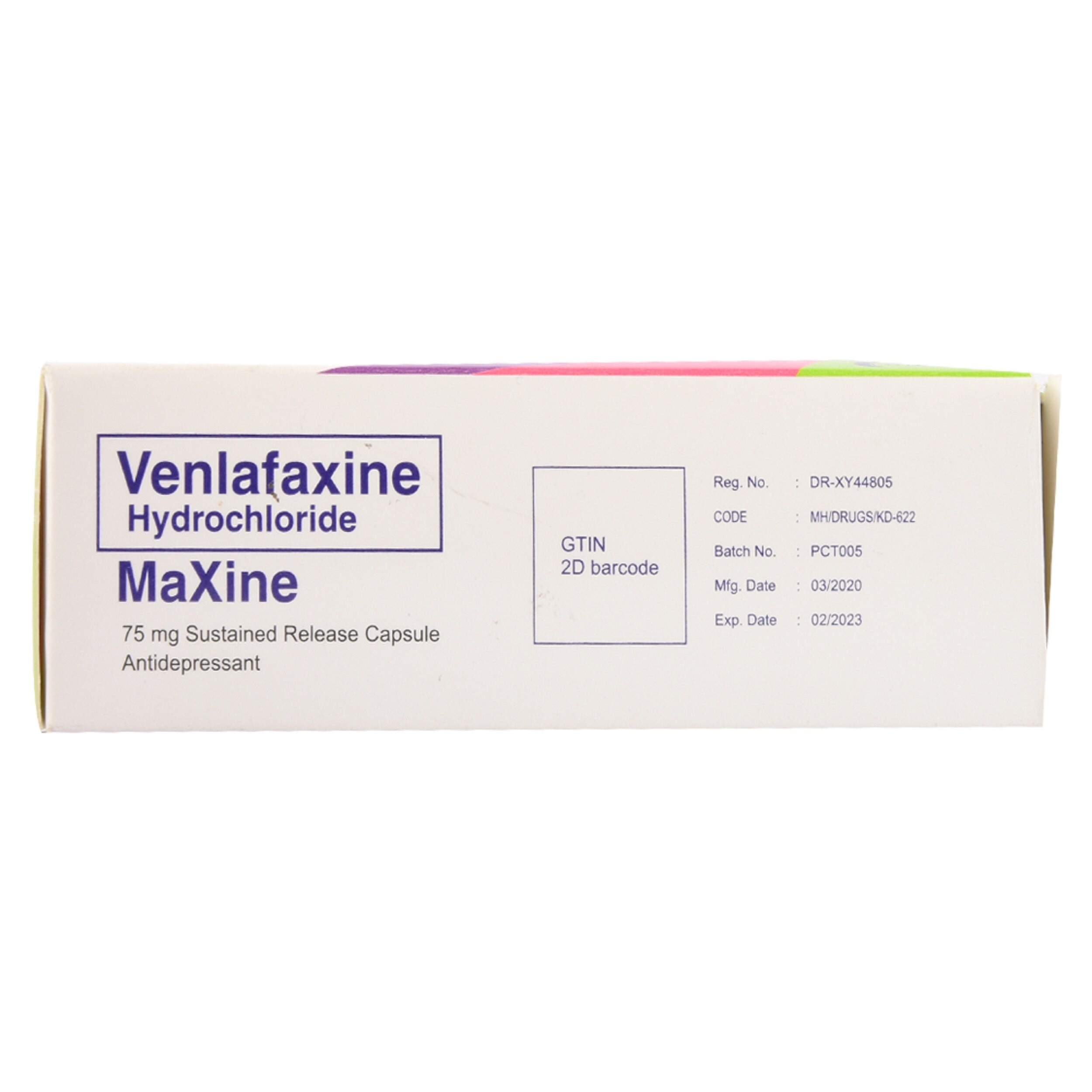 Venlafaxine Hydrochloride 75Mg 1 Capsule [PRESCRIPTION REQUIRED]