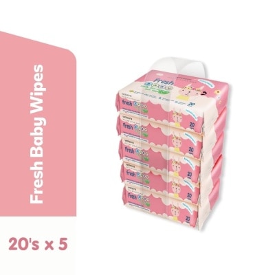 WATSONS Love My Little Ones Fresh Baby Soft Wipes 20 Wipes x 5