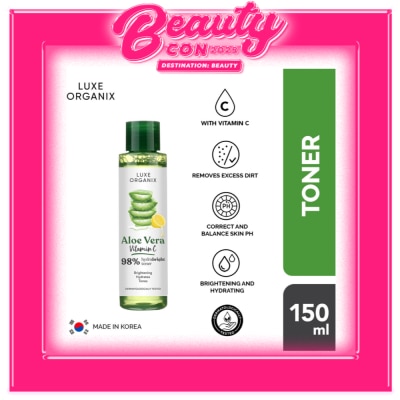 LUXE ORGANIX Luxe Organix 98% Aloe Vera Vitamin C Hydrabright Toner 150ml