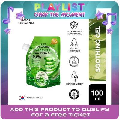 LUXE ORGANIX - Luxe Organix Aloe Vera Soothing Gel 99% 100ml Sachet