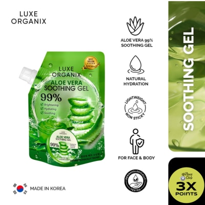LUXE ORGANIX Luxe Organix Aloe Vera Soothing Gel 99% 100ml Sachet