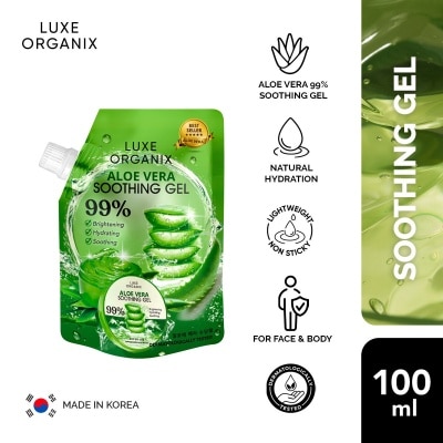LUXE ORGANIX, Luxe Organix Aloe Vera Soothing Gel 99% 100ml Sachet |  Watsons Philippines