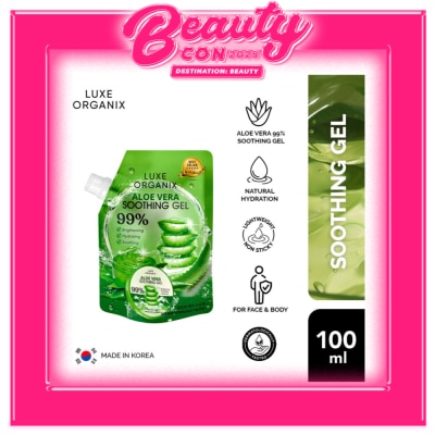 LUXE ORGANIX Luxe Organix Aloe Vera Soothing Gel 99% 100ml Sachet