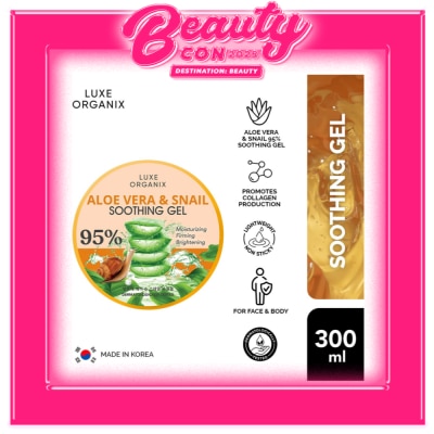 LUXE ORGANIX Luxe Organix Snail & Aloe Soothing Gel 95% 300ml
