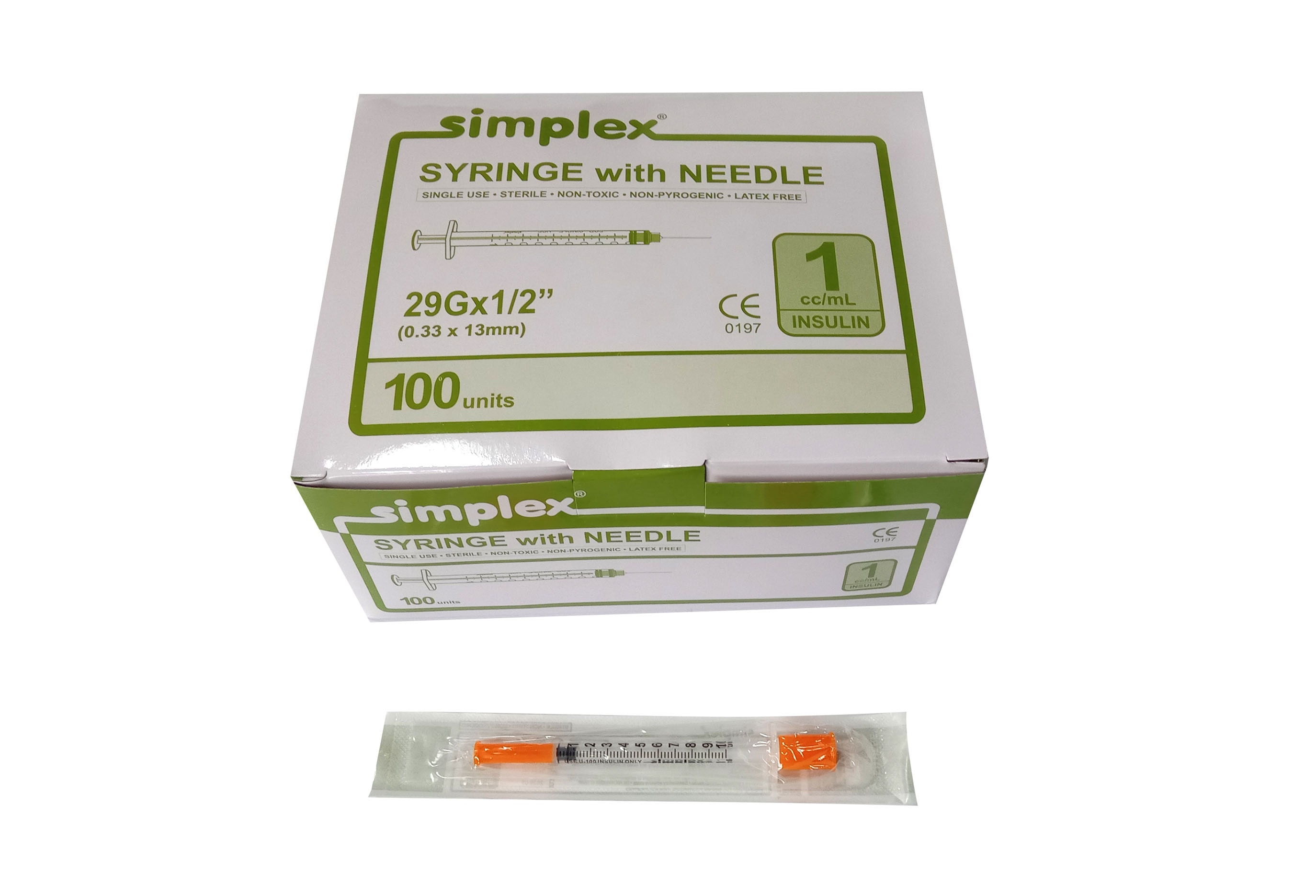 1cc Ins G29 X 1/2 1 Syringe with Needle