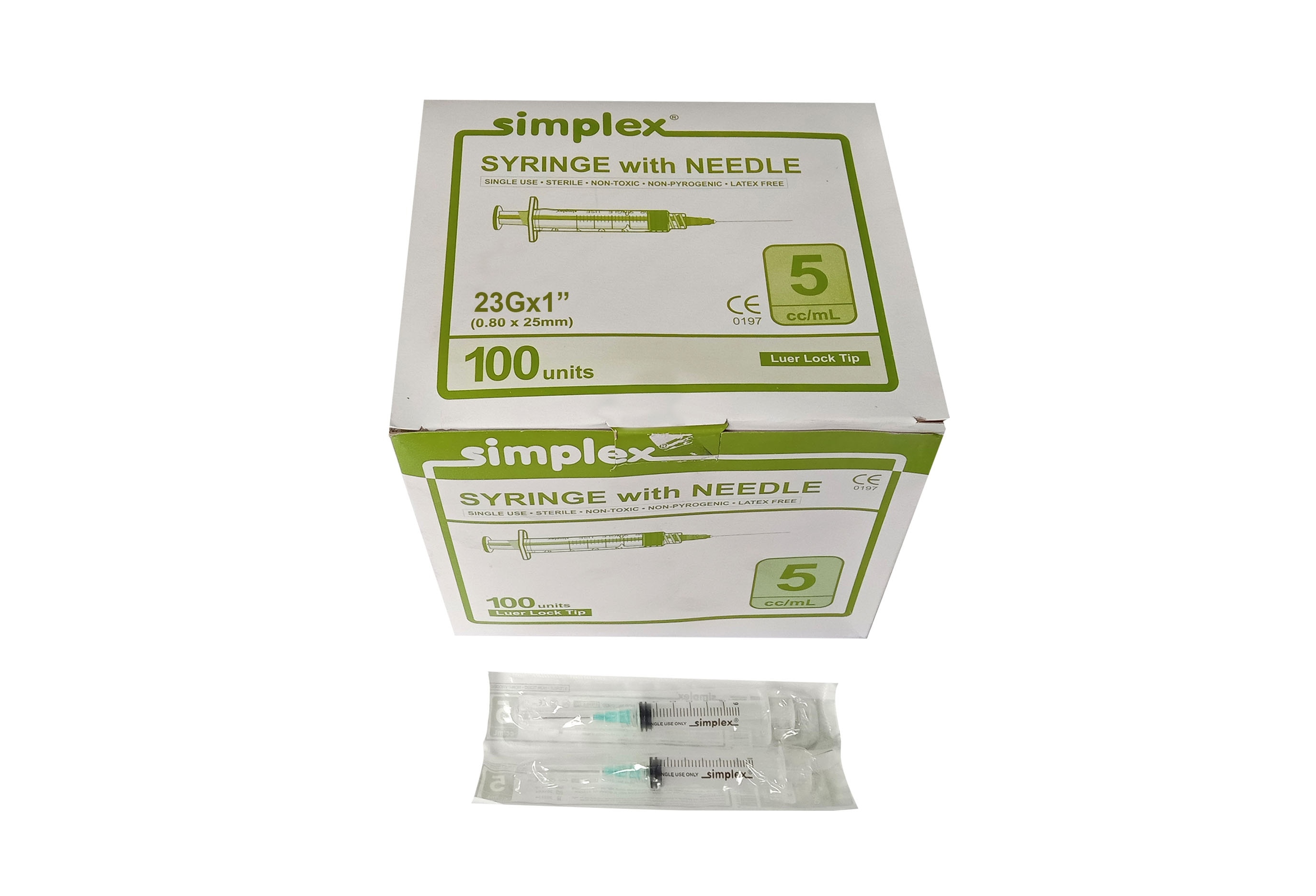 Disposable Needle 5cc Ll G-23X1 1 Syringe with Needle