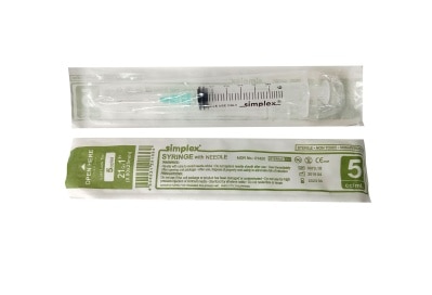 SIMPLEX DSN 5Cc Ll G-21X1 1 Syringe with Needle