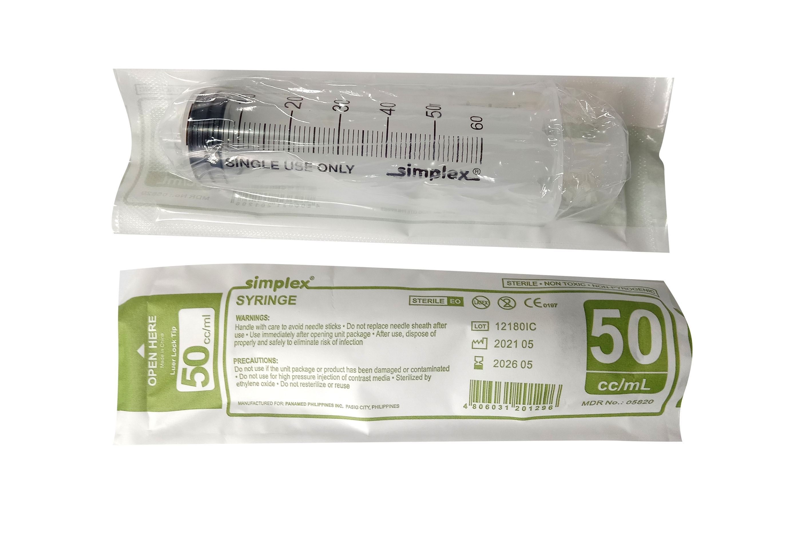 Disposable Syringe 50cc/ml 1 Syringe