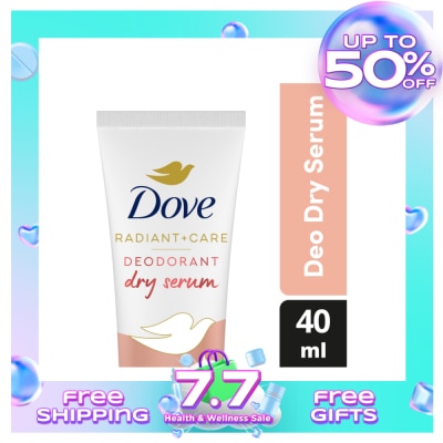 DOVE Dove Radiant + Care Deodorant Dry Serum 3% Niacinamide 10x Vitamin C&E Dark Marks Reducer 40ml