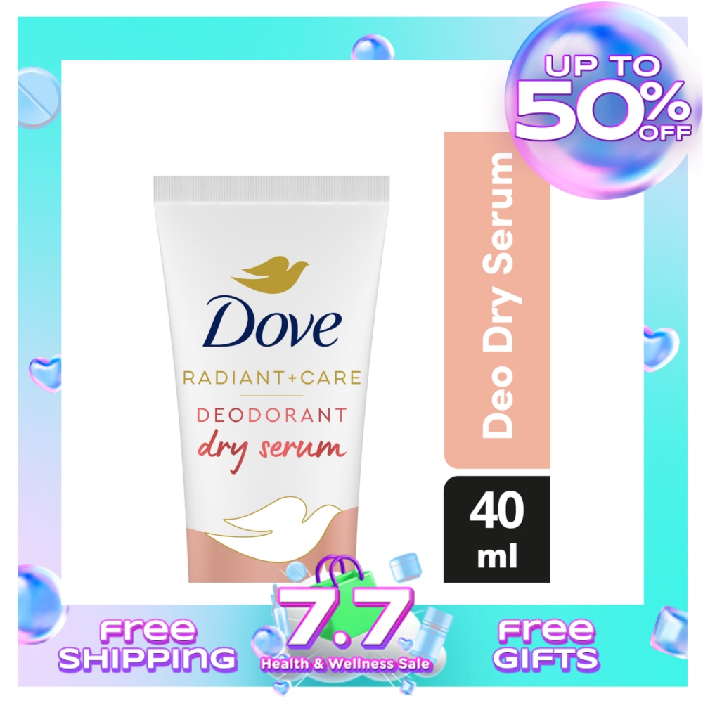 Dove Radiant + Care Deodorant Dry Serum 3% Niacinamide 10x Vitamin C&E Dark Marks Reducer 40ml