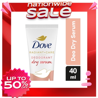 DOVE Dove Radiant + Care Deodorant Dry Serum 3% Niacinamide 10x Vitamin C&E Dark Marks Reducer 40ml