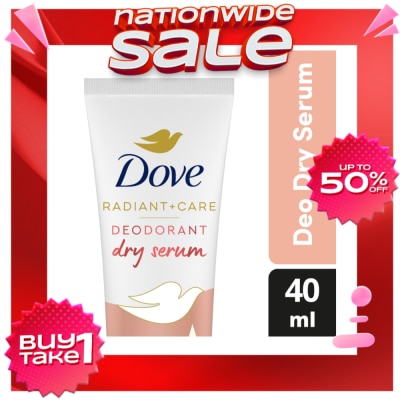 DOVE Dove Radiant + Care Deodorant Dry Serum 3% Niacinamide 10x Vitamin C&E Dark Marks Reducer 40ml