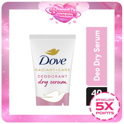 DOVE - Dove Radiant + Care Deodorant Dry Serum 3% Niacinamide 10x Collagen Deep Renew 40ml