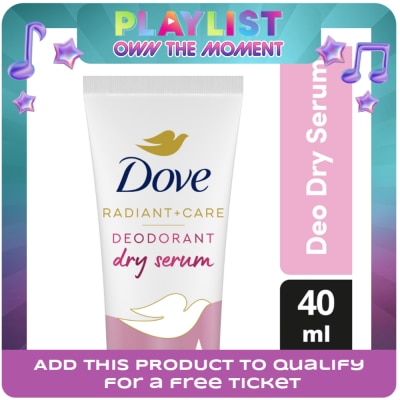 DOVE - Dove Radiant + Care Deodorant Dry Serum 3% Niacinamide 10x Collagen Deep Renew 40ml