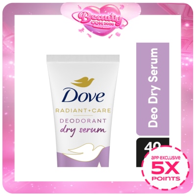DOVE - Dove Radiant + Care Deodorant Dry Serum 3% Niacinamide 10x Omega 6 Pore Smoothener 40ml