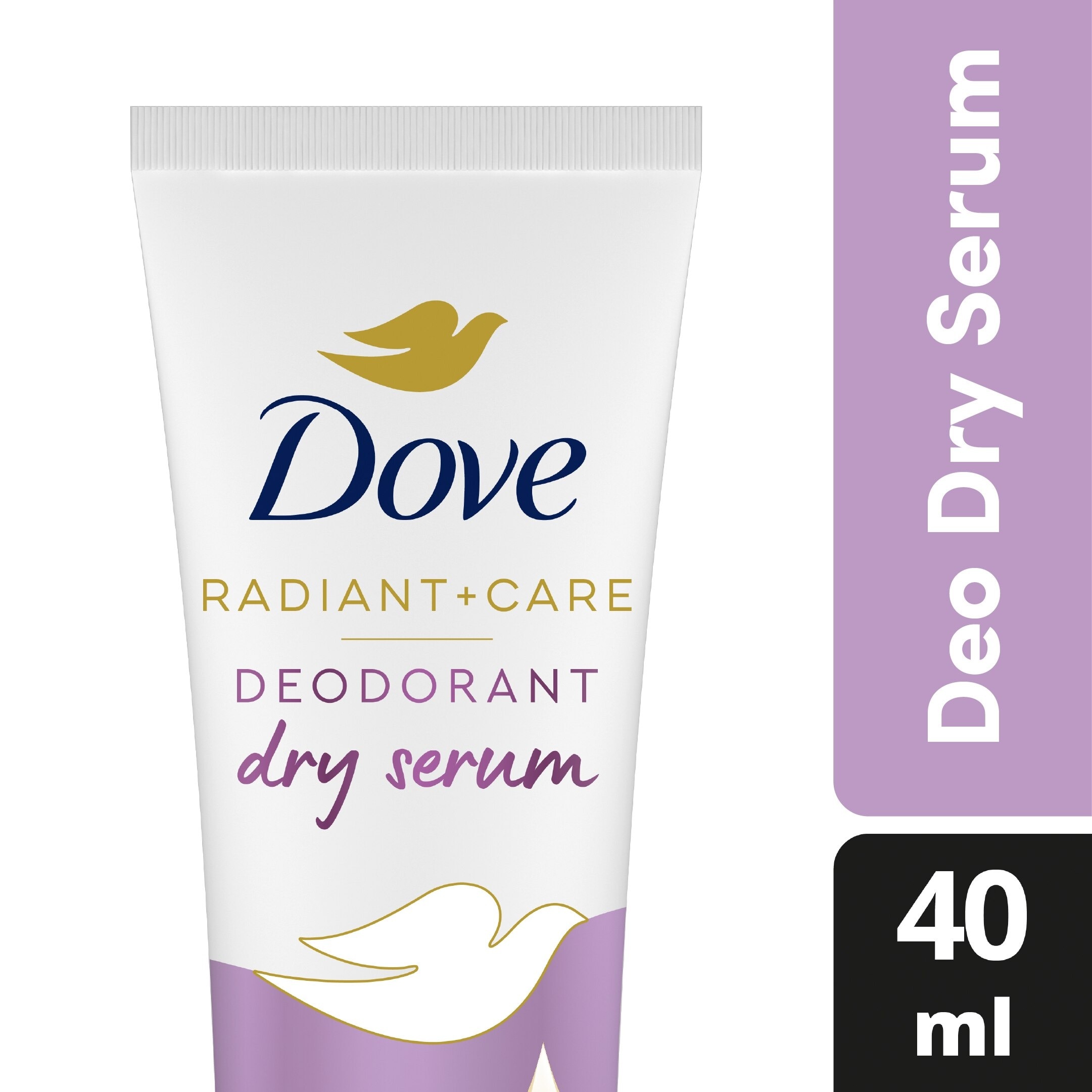 Dove Radiant + Care Deodorant Dry Serum 3% Niacinamide 10x Omega 6 Pore Smoothener 40ml