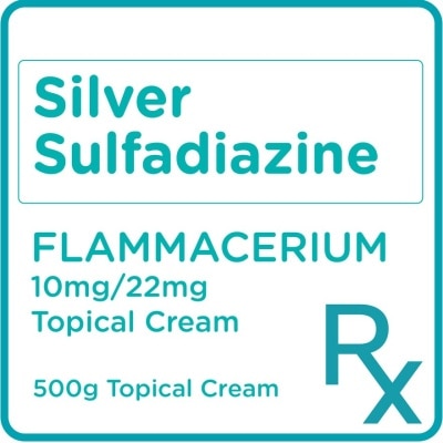 FLAMMACERIUM Silver Sulfadiazine 10mg/22mg Topical Cream x500g [PRESCRIPTION REQUIRED]