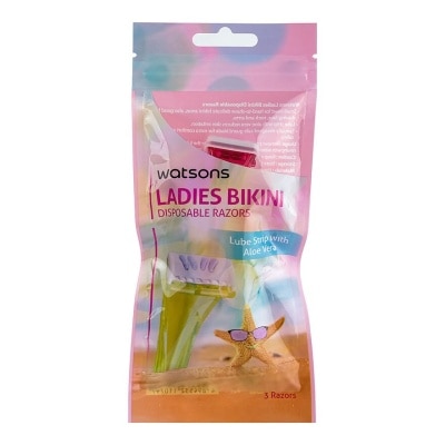 WATSONS Ladies Bikini Disposable Razors 3 Pieces