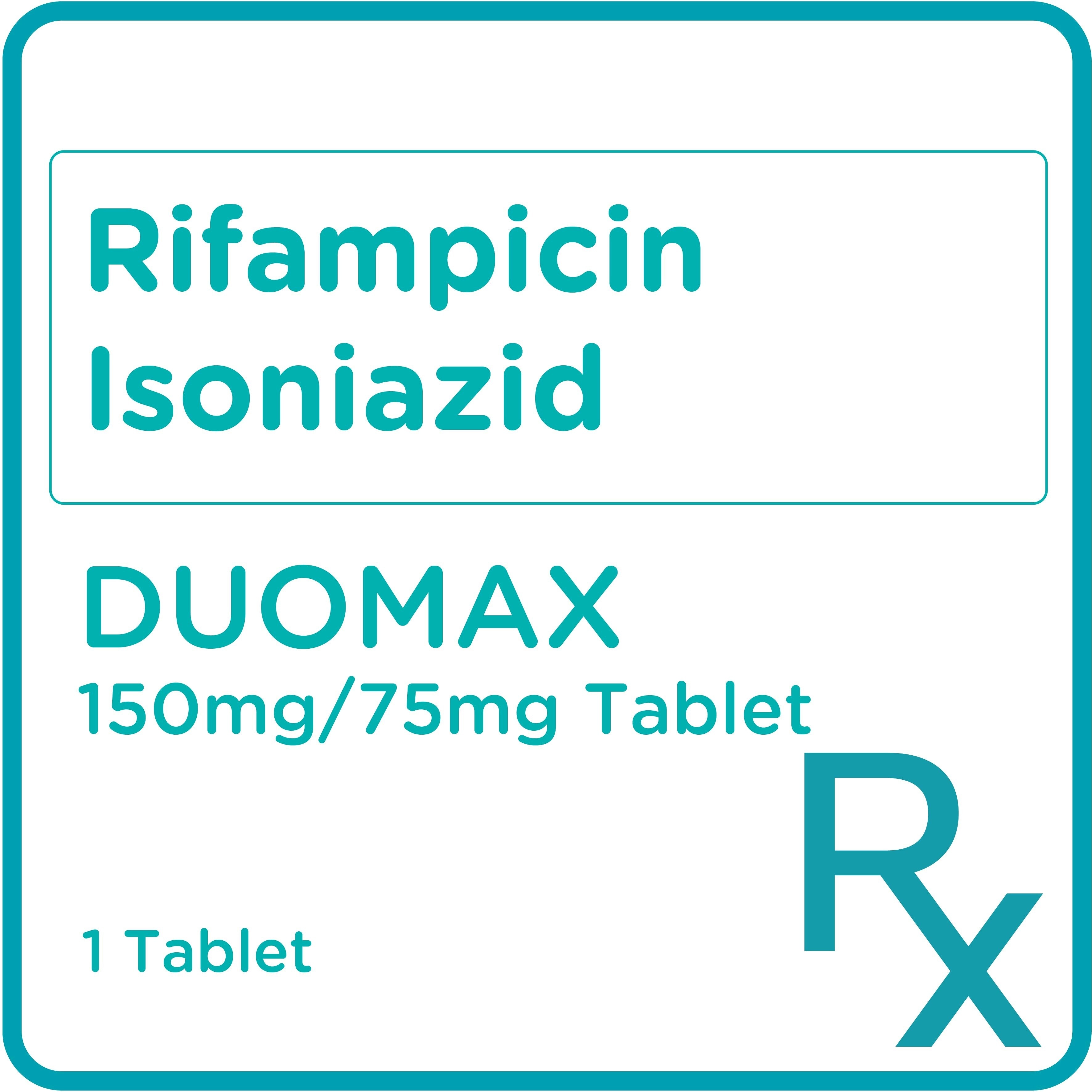 Rifampicin 150mg / Isoniazid 75mg 1 Tablet [Prescription Required]