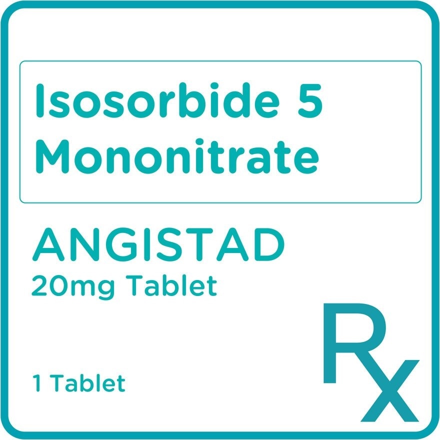 Isosorbide-5-Mononitrate 20 mg 1 Tablet [Prescription Required]