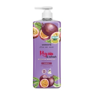 WATSONS Regain And Refresh Shampoo Passionfruit And Mint 1L