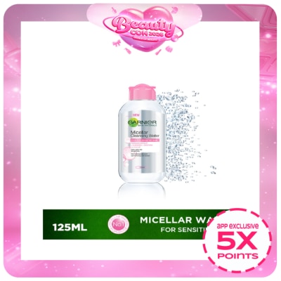 GARNIER - Micellar Cleansing Water Pink 125mL [FOR SENSITIVE SKIN]
