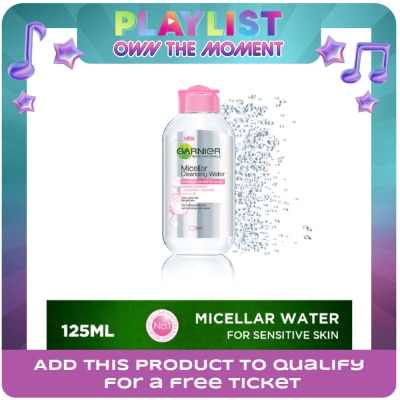 GARNIER - Micellar Cleansing Water Pink 125mL [FOR SENSITIVE SKIN]