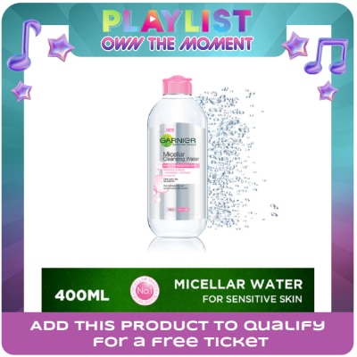 GARNIER - Micellar Cleansing Water Pink 400mL [FOR SENSITIVE SKIN]