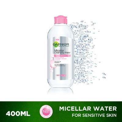 GARNIER Micellar Cleansing Water Pink 400mL [FOR SENSITIVE SKIN]