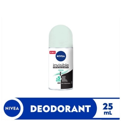 NIVEA NIVEA Men Deodorant Invisible Black & White Fresh Roll-On 25ml