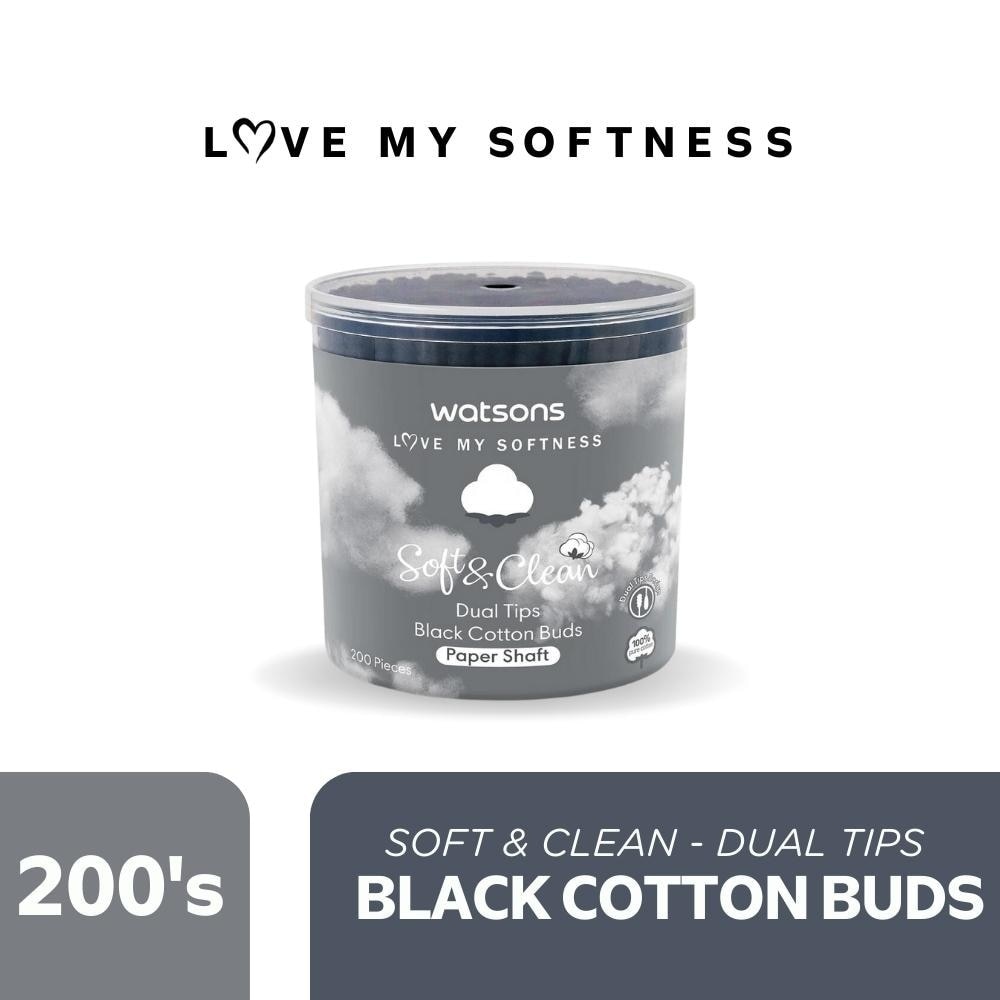 Dual Tips Black Cotton Buds 200s