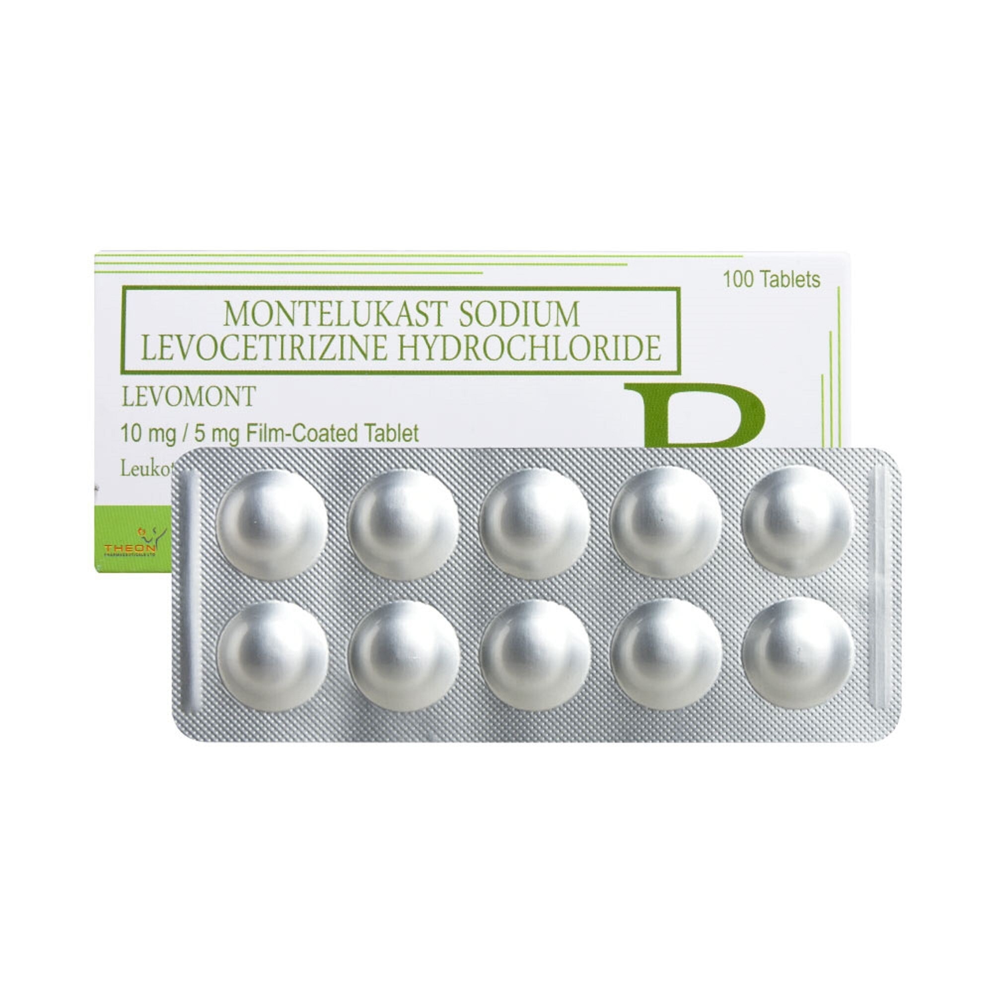 Montelukast (As Sodium) + Levocitirizine Hydrochloride 10mg/5mg 1 Film-Coated Tablet [Prescription Required]