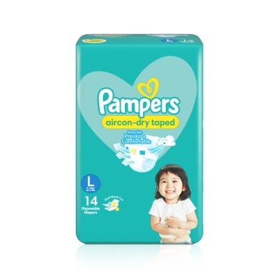 PAMPERS Baby Dry Taped Diaper Large 14s