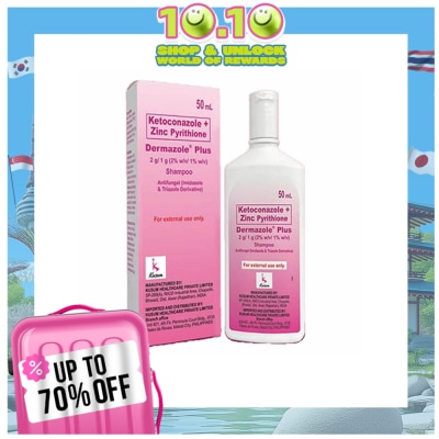 DERMAZOLE Plus Zinc Shampoo (50 mL)