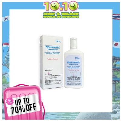 DERMAZOLE Ketoconazole 20 mg/mL (2%w/v) Shampoo 100ml