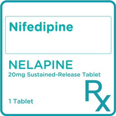 NELAPINE Nifedipine 20mg 1 Sustained-Release Tablet [Prescription Required]