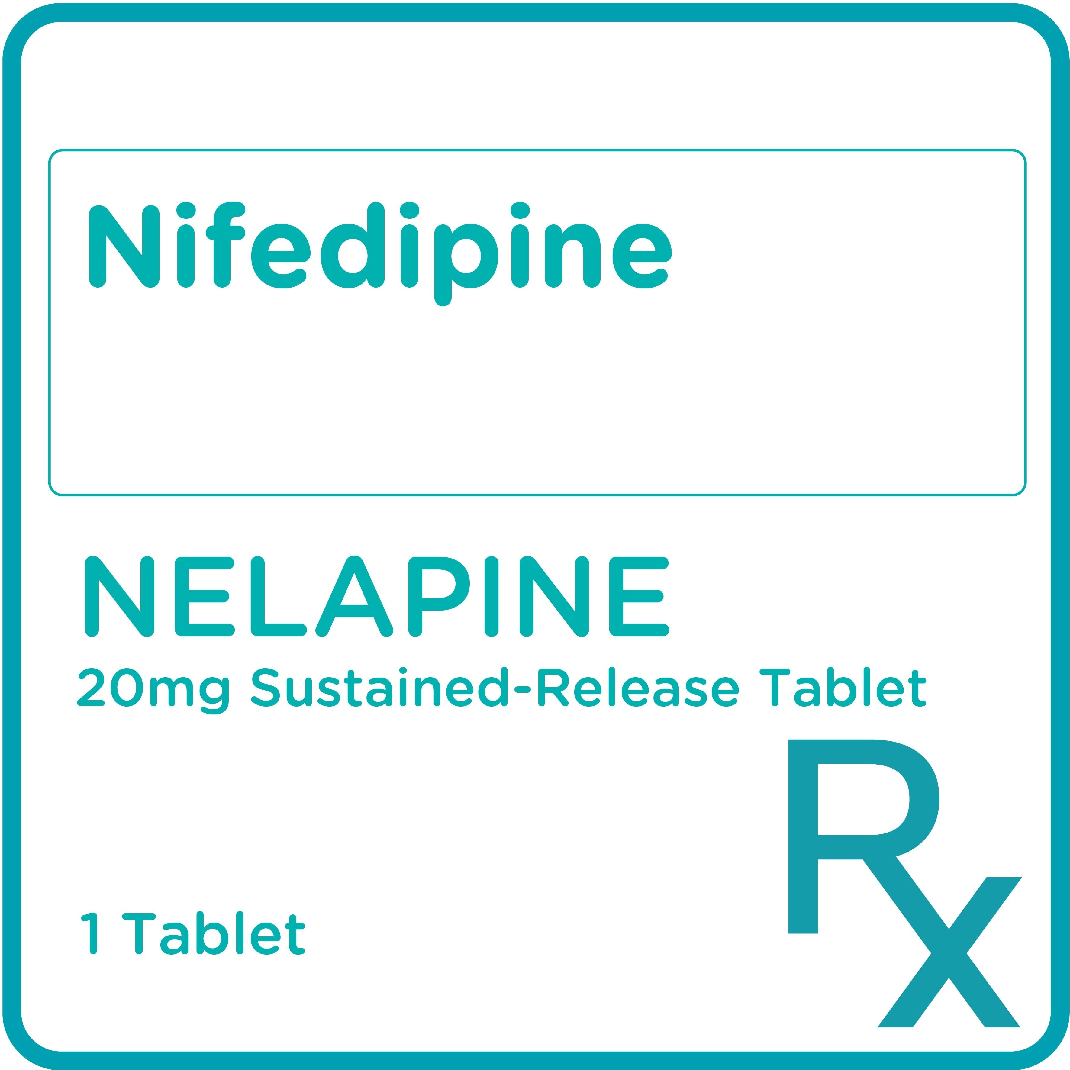 Nifedipine 20mg 1 Sustained-Release Tablet [Prescription Required]