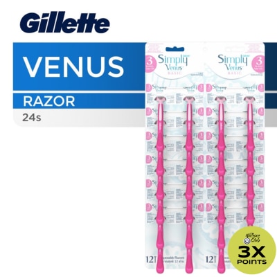 GILLETTE Venus Shaver for Women Simply Basic Disposable Razor 1s (sold per piece)