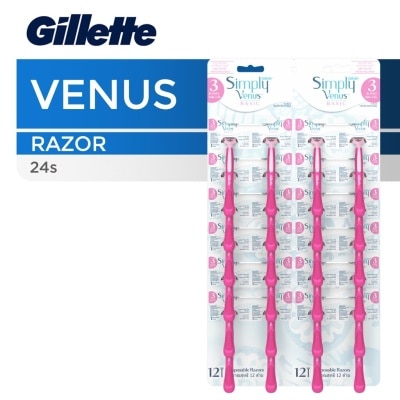 GILLETTE Venus Shaver for Women Simply Basic Disposable Razor 1s (sold per piece)