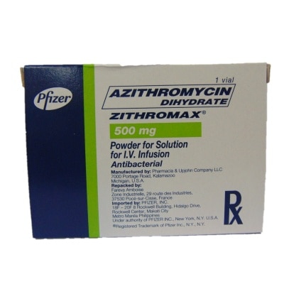 ZITHROMAX Azithromycin 500mg Powder for Injection [PRESCRIPTION REQUIRED]