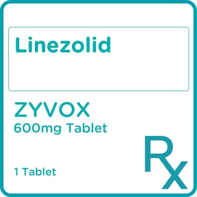 ZYVOX Linezolid 600mg 1 Tablet [PRESCRIPTION REQUIRED]