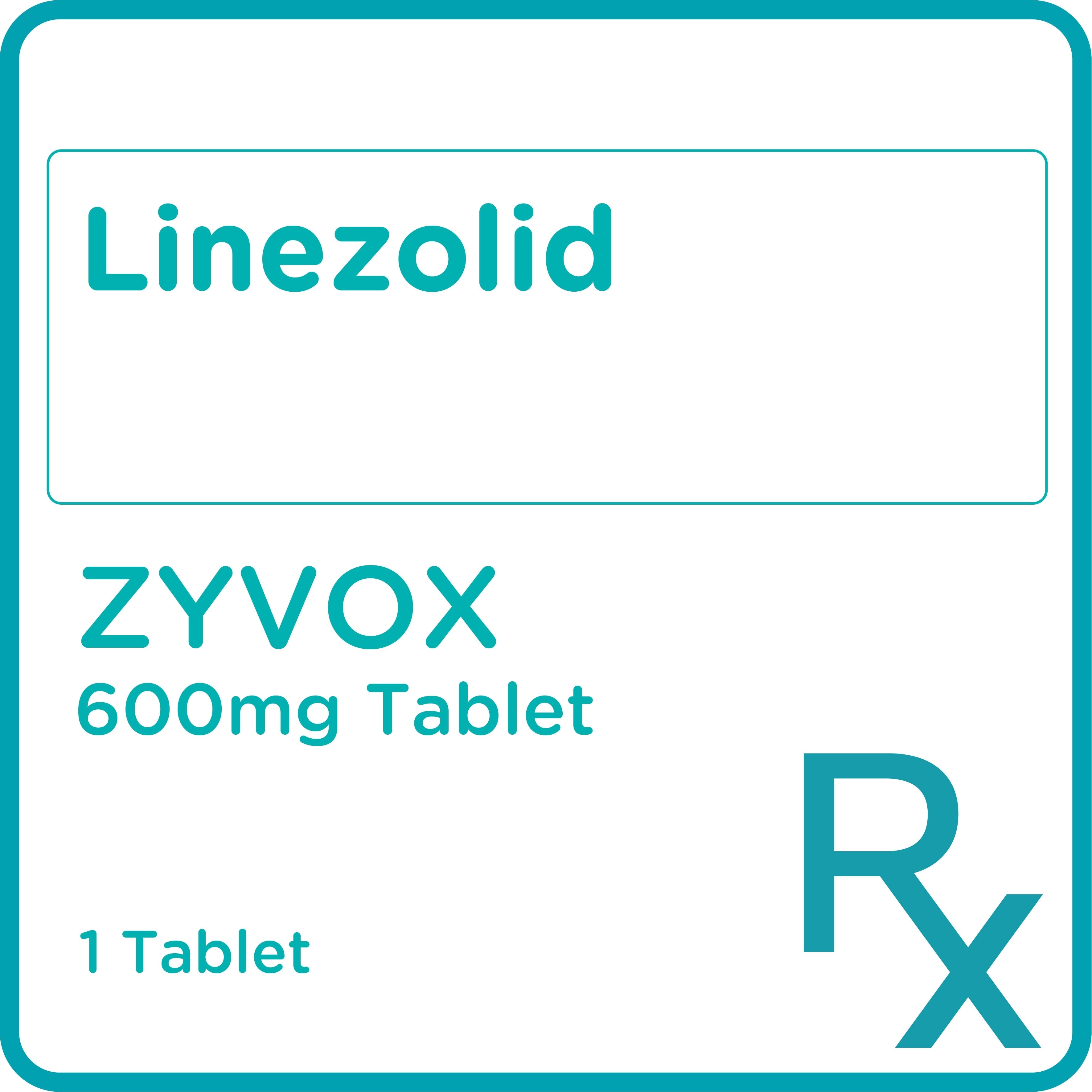 Linezolid 600mg 1 Tablet [PRESCRIPTION REQUIRED]