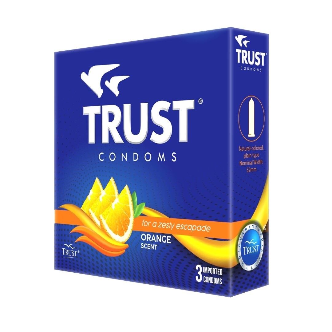 Classic Condom Orange Scent 3 Pieces