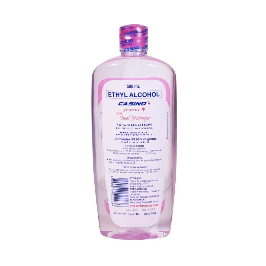 Ethyl Alcohol 70% Solution with Dual Moisturizer 500ml